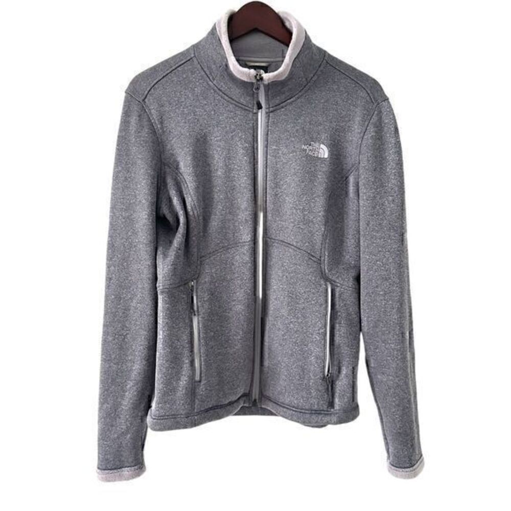 The North Face Womens Purple Zip Up Fleece Lined Stretchy Pockets Jacket Size‎ M